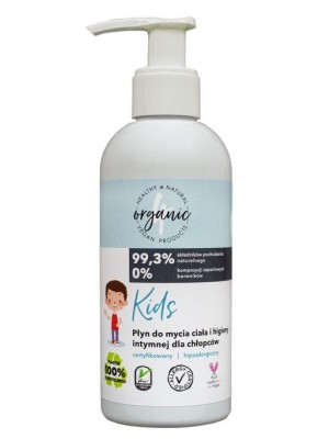 4organic Płyn do mycia ciała i higieny intymnej Kids Chłopiec 200ml