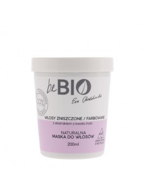 beBio Naturalna maska do włosów zniszczonych / farbowanych 200ml