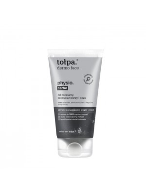 tołpa dermo face physio carbo żel micelarny do mycia twarzy i oczu 150 ml