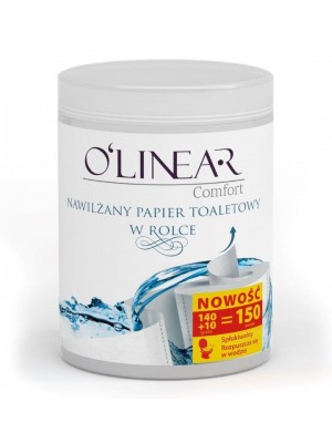 Nawilżany papier toaletowy w rolce - tuba 'OLinear