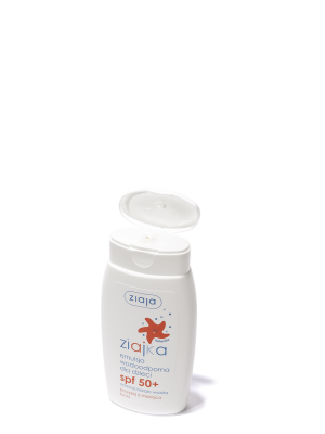 ziaja ziajka emulsja wodoodporna dla dzieci SPF 50+ ochrona bardzo wysoka UVA + UVB, 125ml