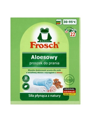 Frosch Aloesowy proszek do prania tkanin dla osób z wrażliwą skórą 1,45 kg