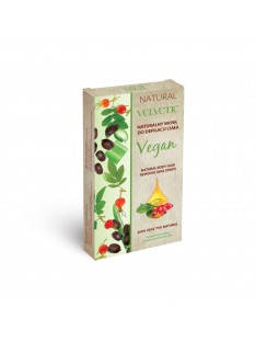 VELVETIC VEGAN Naturalny wosk do depilacji ciała z olejkiem z dzikiej róży, olejem jojoba i aloesem 16 plastrów