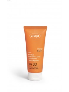 Ziaja emulsja do twarzy i ciała fotostabilna wodoodporna SPF 30 ochrona średnia UVA+UVB, IR, HEV, 100ml