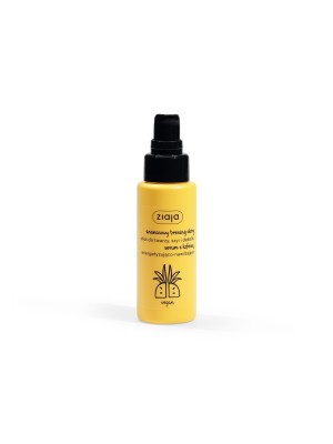 ziaja ananasowy trening skóry shot do twarzy, szyi i dekoltu serum z kofeiną energetyzująco-nawilżające 50ml 