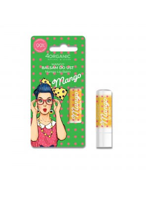 4organic Pin-up Girl Naturalny balsam do ust Mango 5g