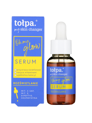 Tołpa my skin changer rozświetlanie serum rozświetlające oh my glow 30 ml