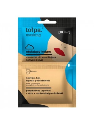 tołpa masking maseczka ultranawilżająca na twarz i szyję, 2x5 ml