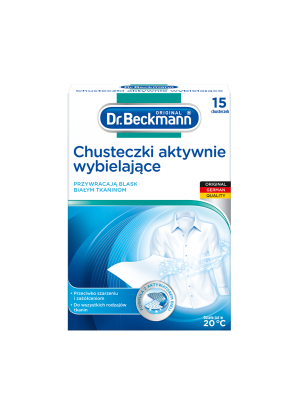 Dr. Beckmann Chusteczki aktywnie wybielające 15szt.