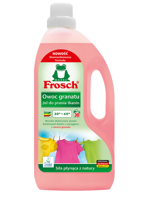 Frosch Żel do prania tkanin kolorowych - owoc granatu 1500ml 