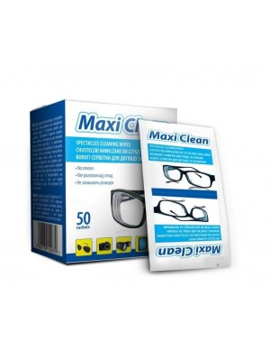 Chusteczki nawilżane do czyszczenia okularów, smartfonów, LCD, sprzętów elektronicznych Maxi Clean