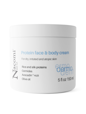 Nacomi Next level dermo Proteinowy krem do twarzy i ciała dla skóry atopowej, suchej i podrażnionej 150 ml