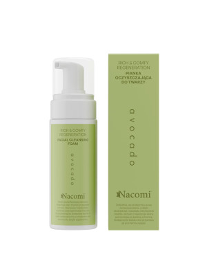 Nacomi Rich&comfy regeneration - Pianka oczyszczająca do twarzy avocado 150ml