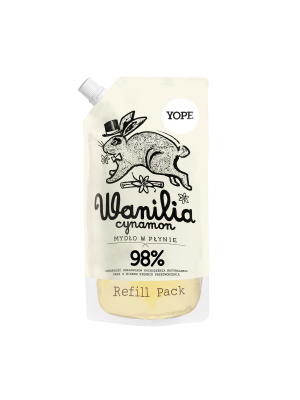 YOPE Wanilia i cynamon Naturalne mydło w płynie do rąk - refill 500ml